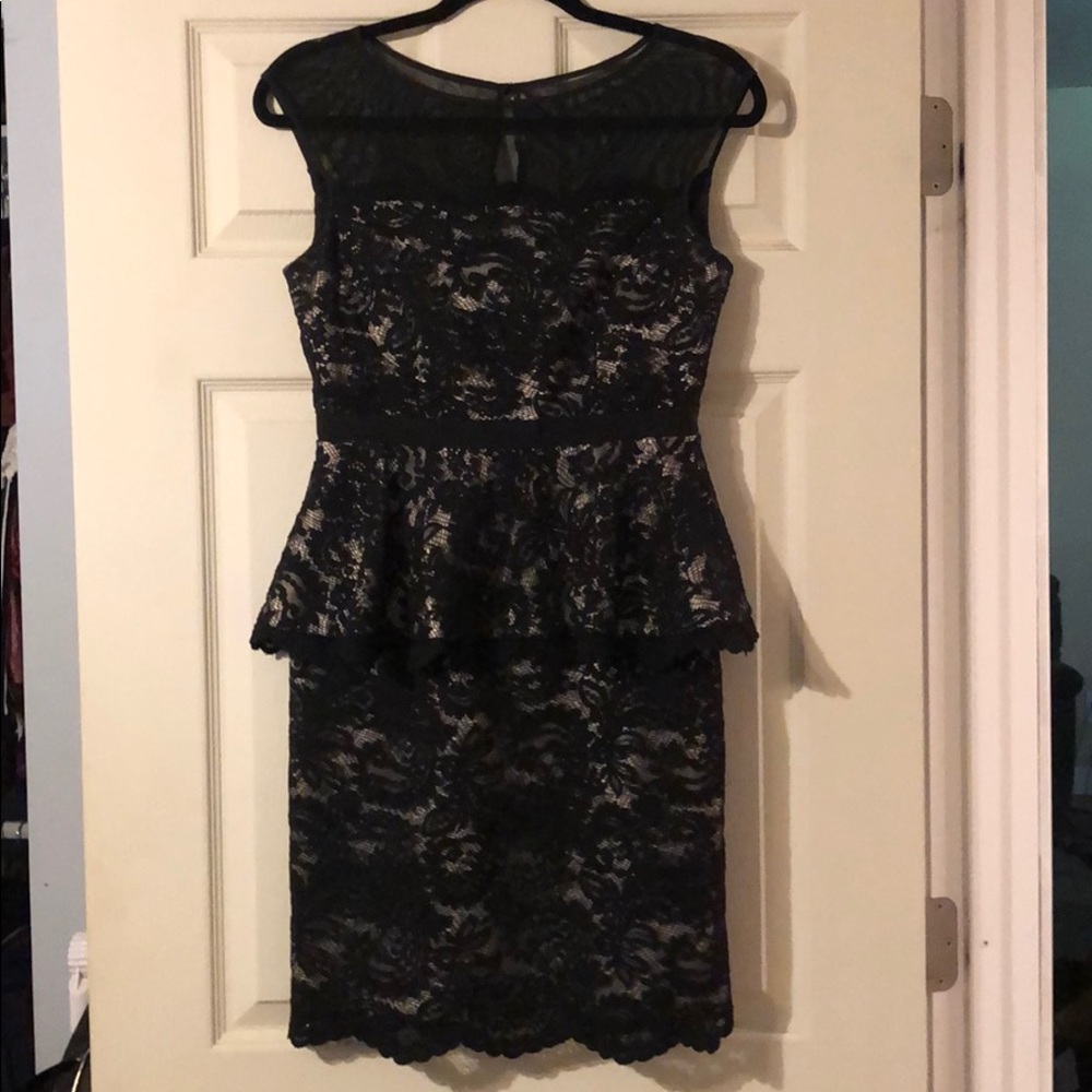 Eliza j lace peplum style dress.
